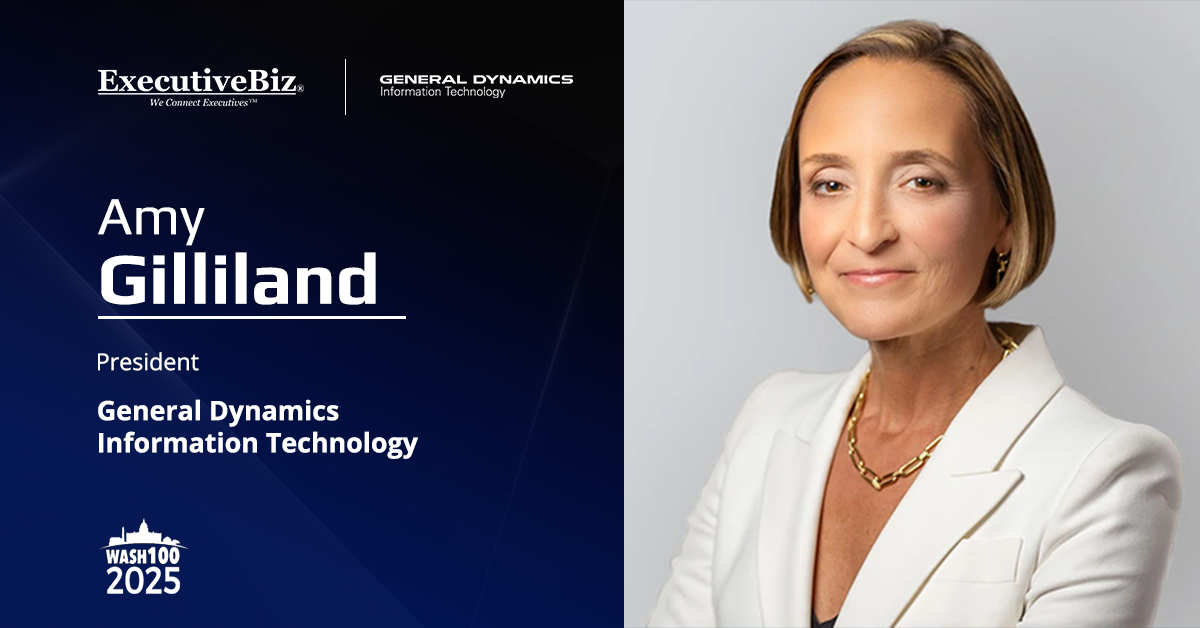 Amy Gilliland. GDIT's president said General Dynamics has invested more than $12 billion in U.S. modernization efforts.