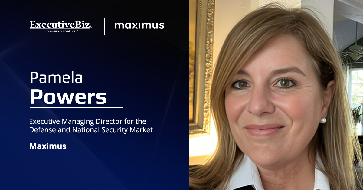 Pamela Powers. Maximus received a $77 million Air Force contract for cybersecurity services.
