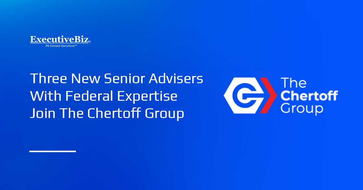The Chertoff Group logo. The Chertoff Group has added Troy Miller, Eric Leckey and Jim Williams as senior advisers.
