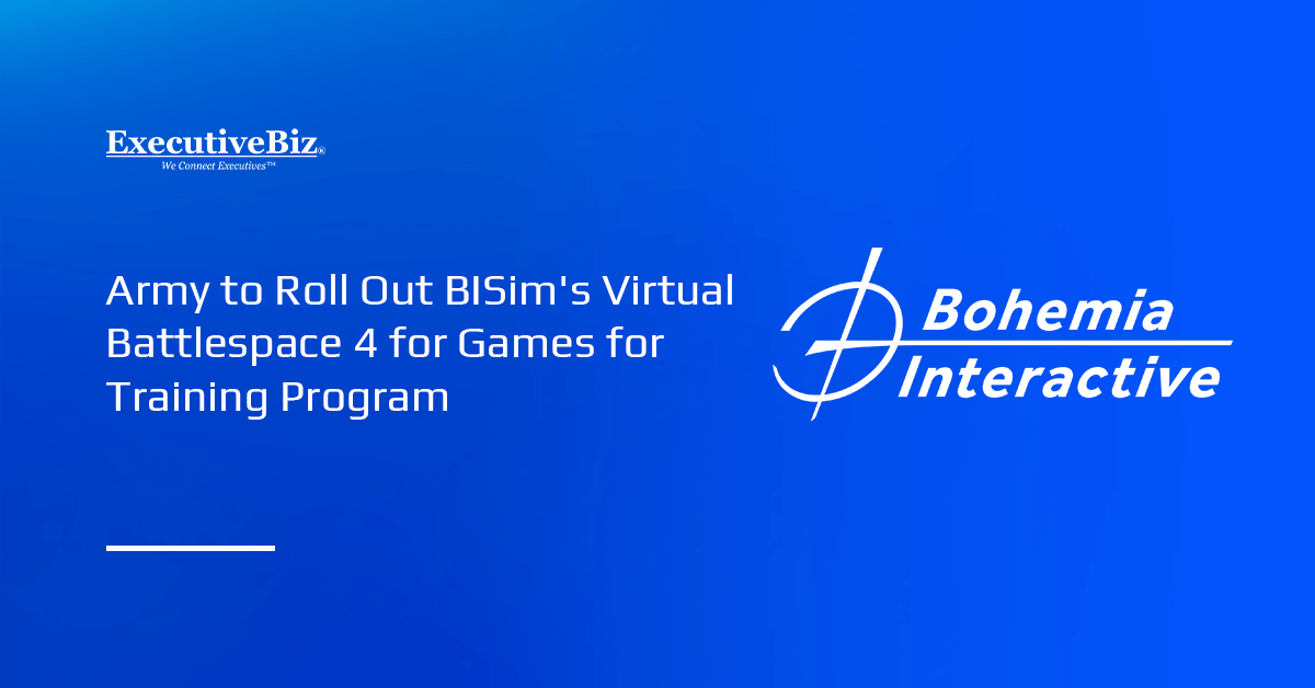 BISim logo. The Army will rollout BISim's VBS4 for the Games for Training program.