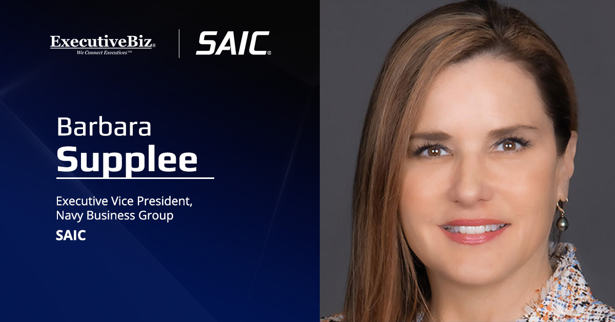 SAIC Navy Business Group EVP Barbara Supplee. Supplee cited the need for the Navy to leverage latest UUV capabilities.
