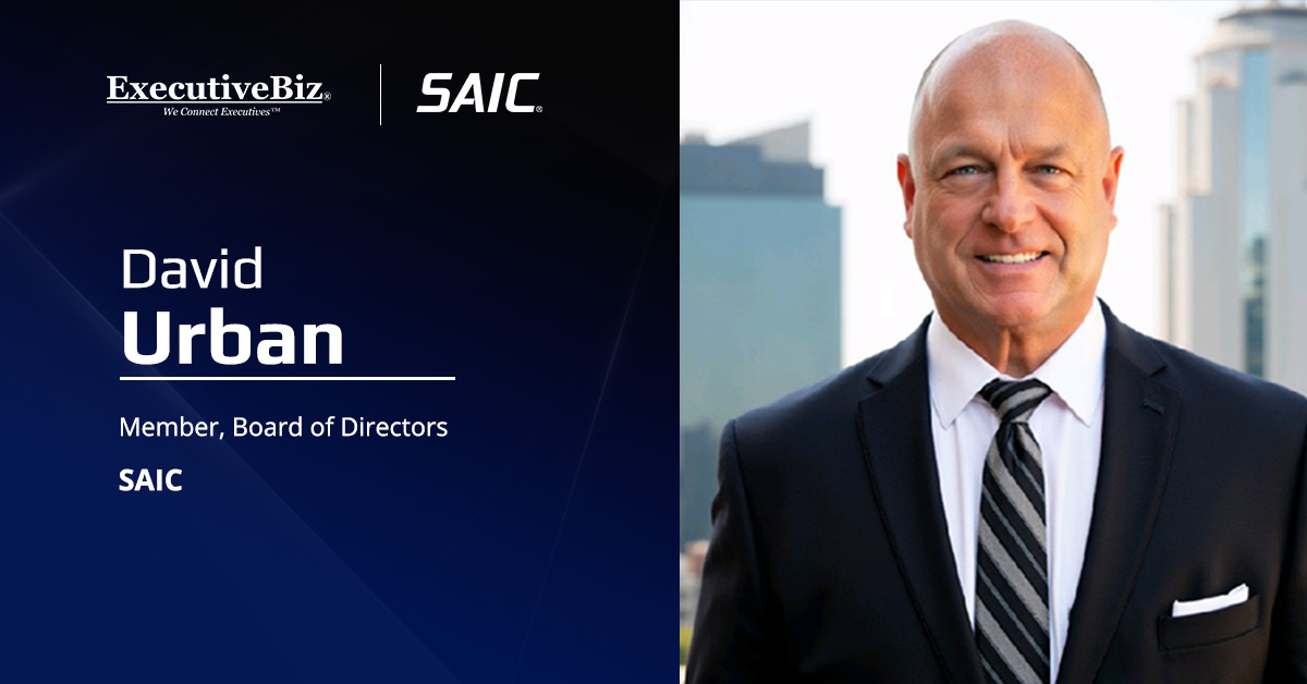 David Urban. SAIC has appointed former Trump adviser David Urban as a member of its board.