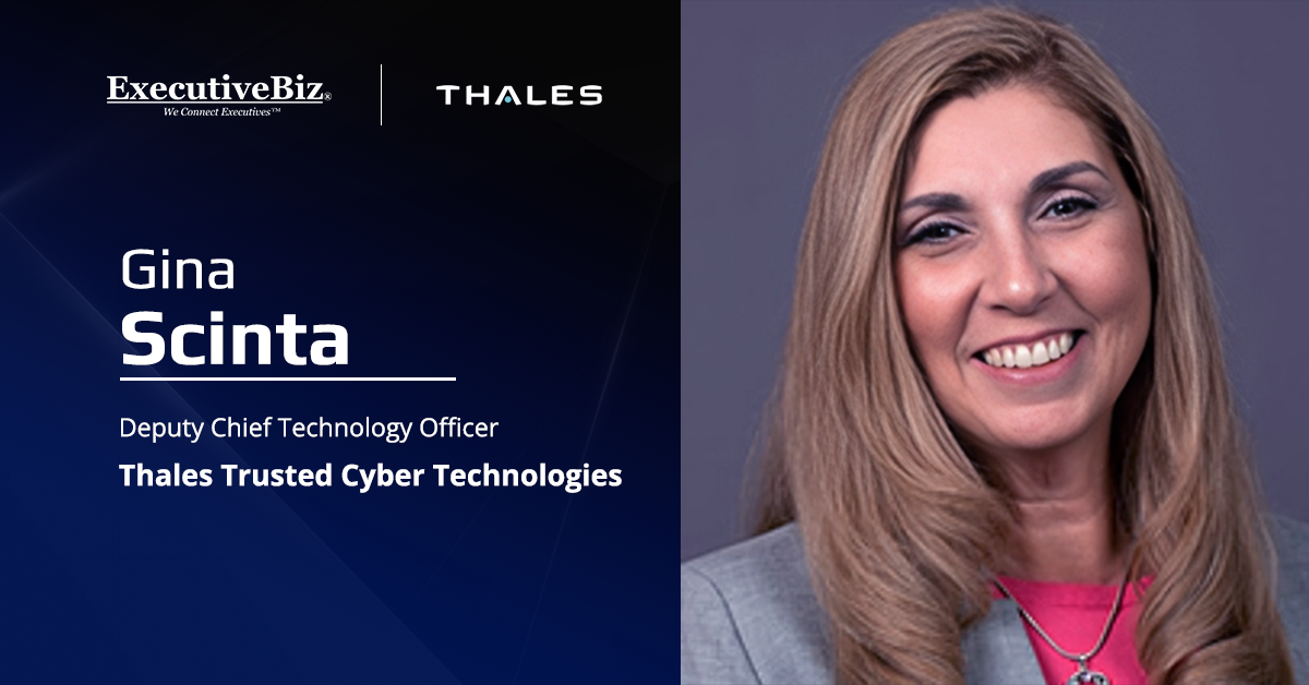 Gina Scinta, Thales TCT's deputy CTO. Scinta penned an article on insider threats.