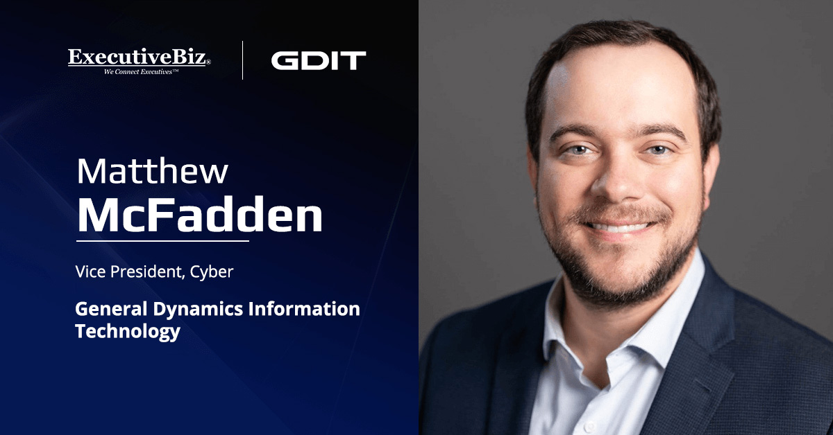Matthew McFadden, vice president of cyber at GDIT. McFadden wrote a blog post about the government's PQC transition