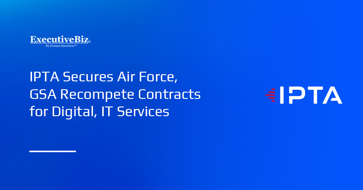 Interactive Process Technology Associates Logo. IPTA has received recompete contracts from the USAF and GSA.
