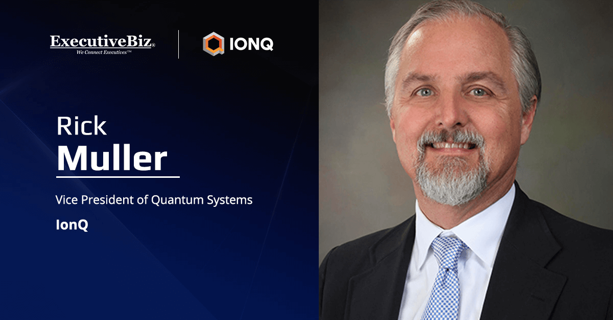 Rick Muller. IonQ has recruited Muller, former IARPA director, as VP of quantum systems.