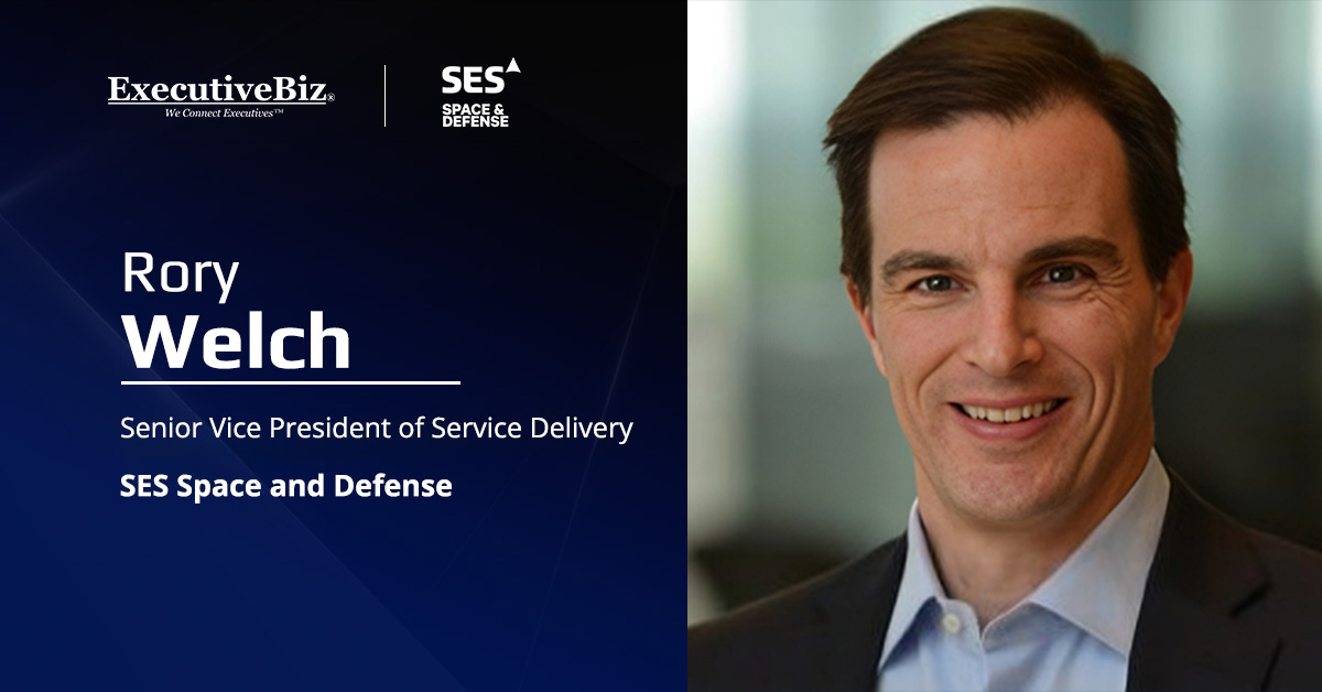 Rory Welch. Welch has been named senior vice president of service delivery at SES Space & Defense.