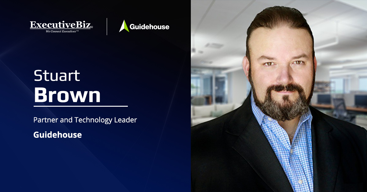 Stuart Brown. The Guidehouse tech leader shared details about the company's $1.5 billion AI investment in an EBiz interview.