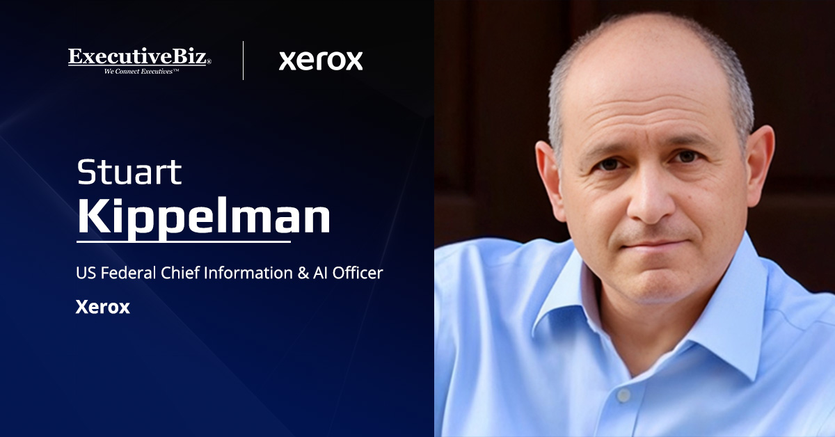 Stuart Kippelman. Xerox has named Kippelman as U.S. federal chief information and AI officer.