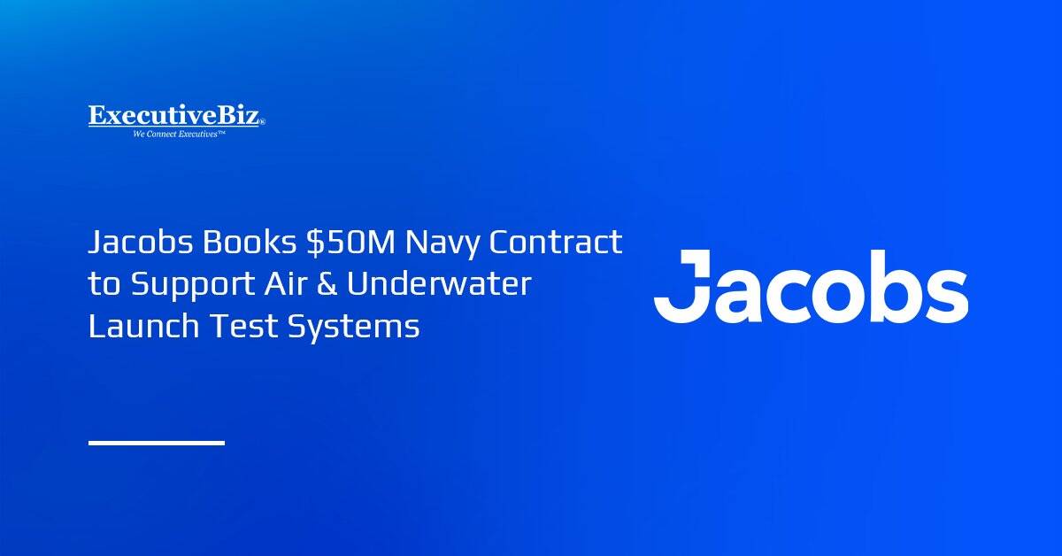 Jacobs logo. Jacobs has received a $50 million contract from the Navy.