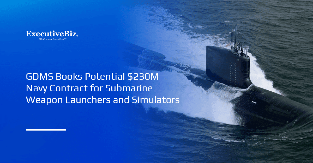 Virginia-class submarine. GDMS has received a Navy contract for submarine weapon launcher and simulator systems.