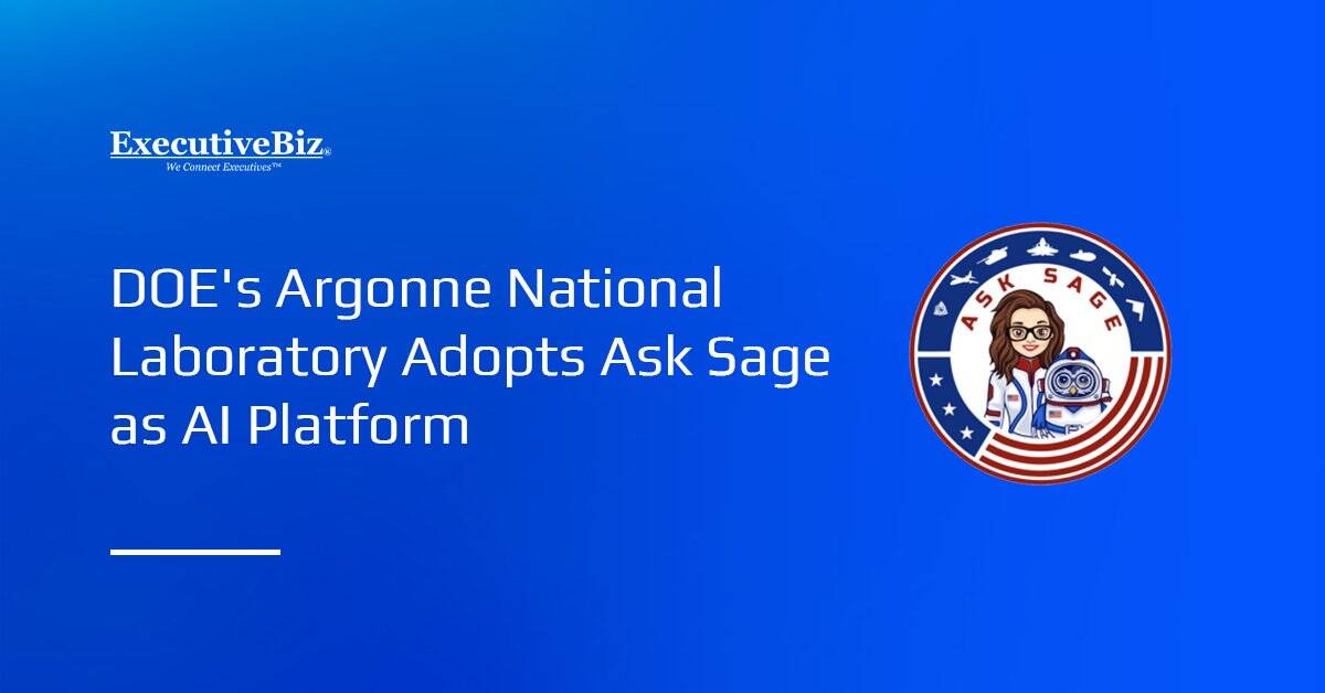 Ask Sage logo. Argonne National Laboratory has selected Ask Sage as its new AI platform.