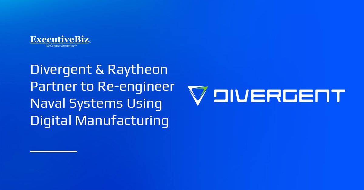 Divergent logo. Divergent has partnered with Raytheon to modernize naval systems.