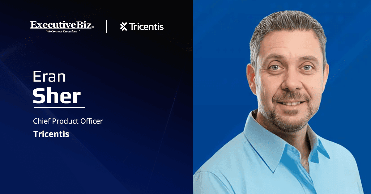 Eran Sher. Tricentis has named Sher its new chief product officer.
