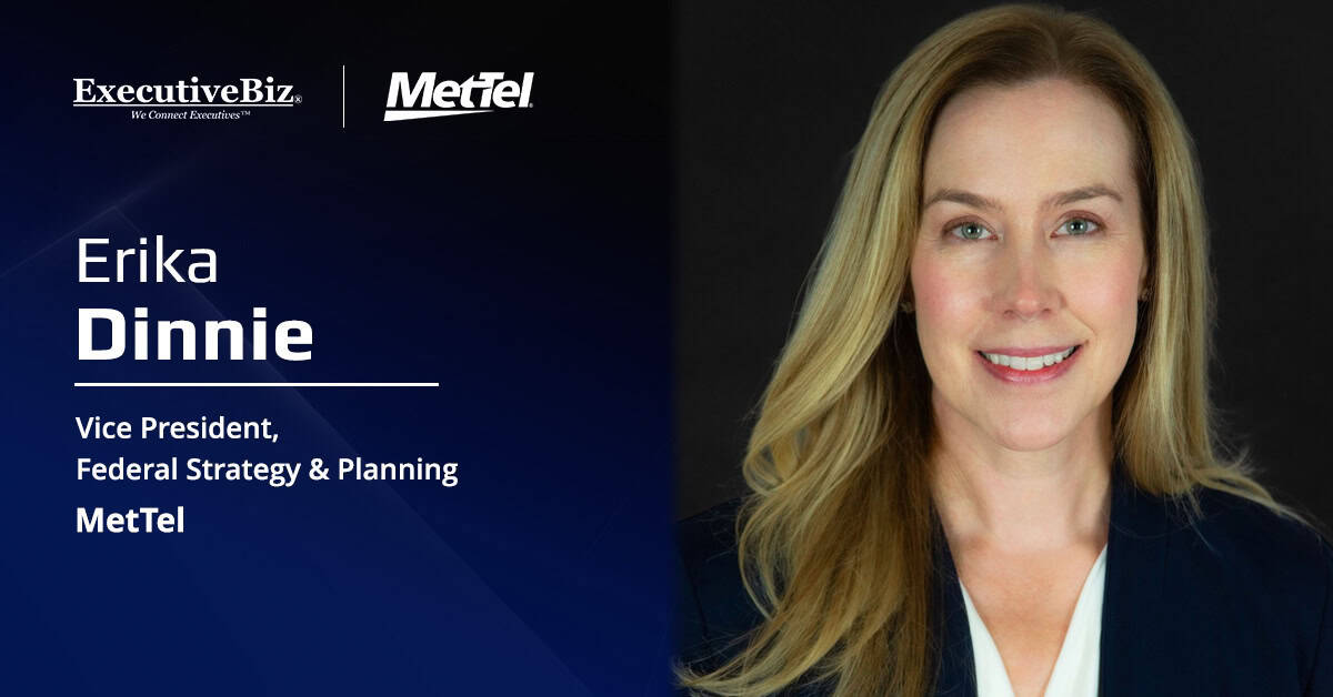 Graphic of MetTel's Erika Dinnie, Vice President for Federal Strategy and Planning. She sat down for a Spotlight interview.