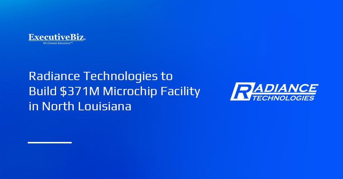 Radiance logo. The company is building a $371 million chip manufacturing facility in Louisiana.