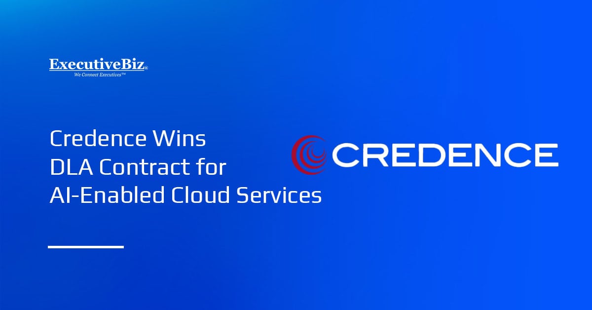 Credence's logo. Credence was selected as DLA's manage service provider