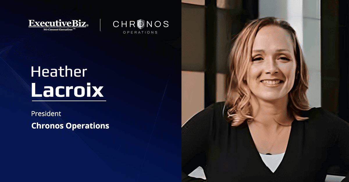 Heather Lacroix, president of Chronos Operations. Lacroix comments about CO's participation in RAITE 2025