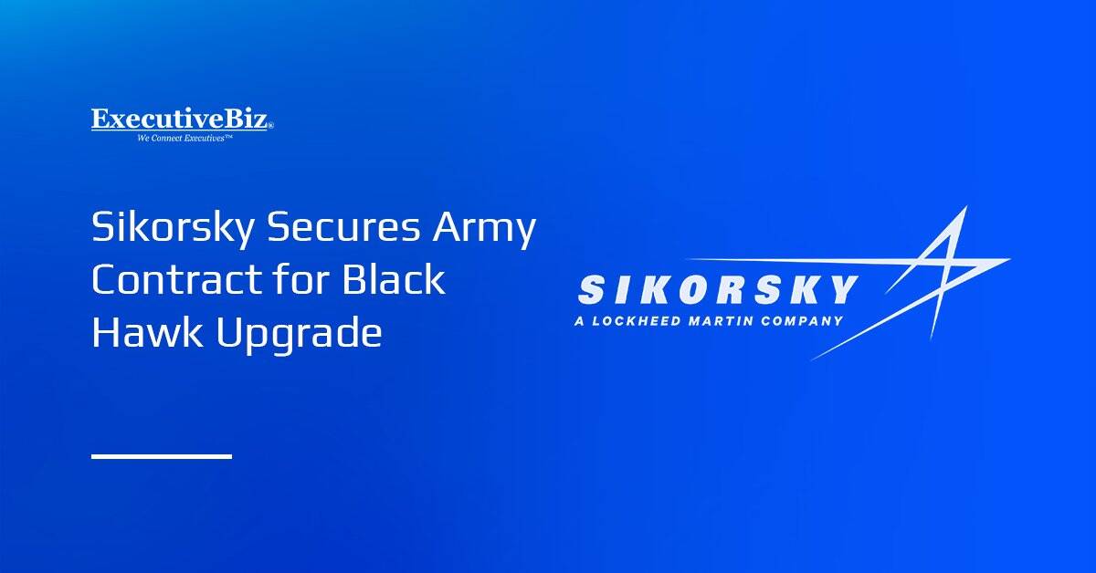 Sikorsky logo. Sikorsky has booked a contract from the Army to upgrade the Black Hawk helicopter.