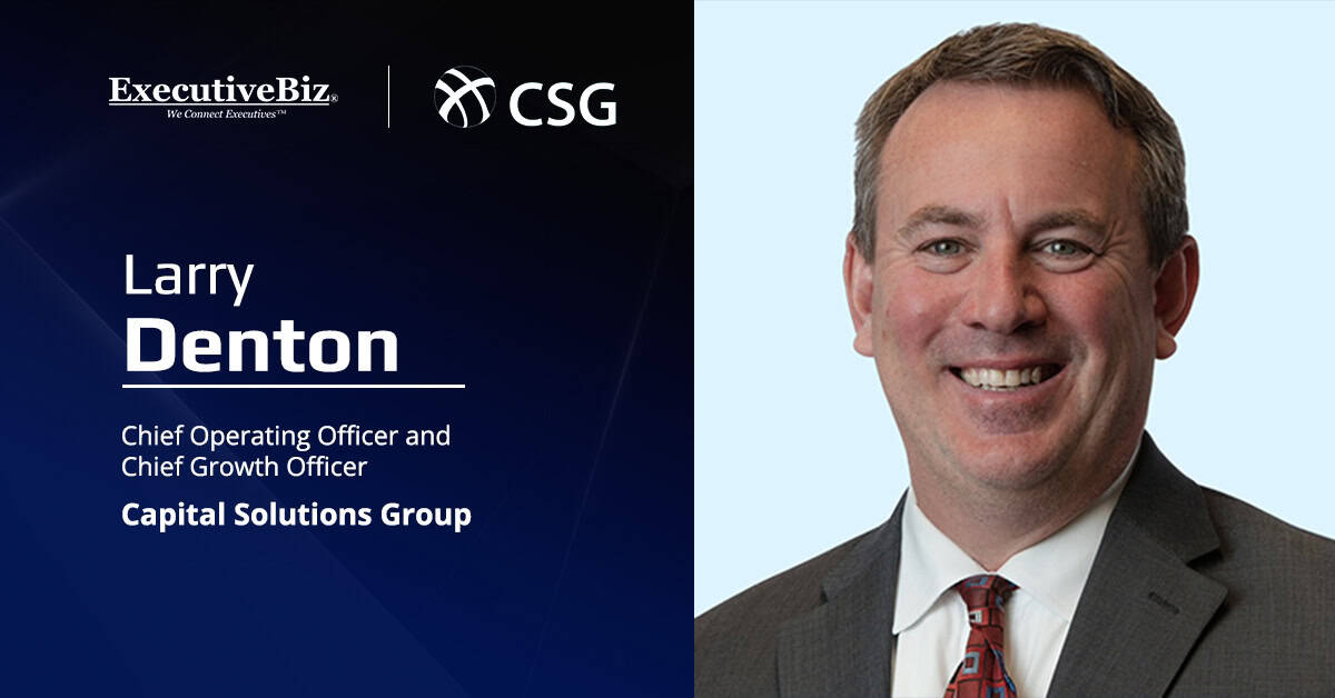 Larry Denton. The former CACI executive joins Capital Solutions Group as chief operating officer and chief growth officer.