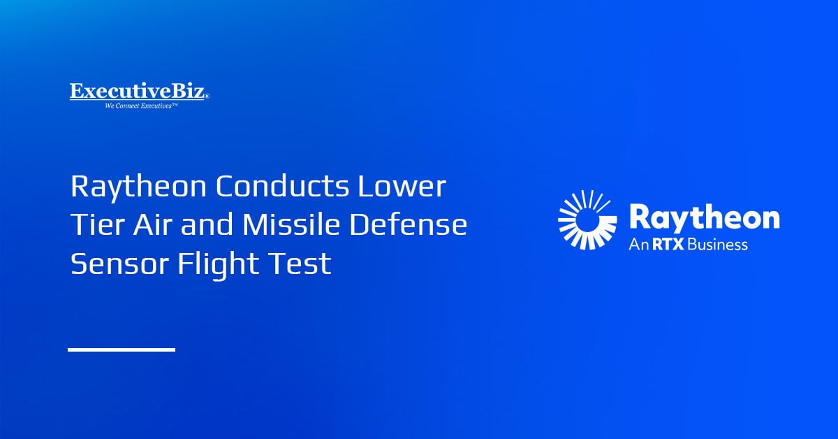 Raytheon logo. Raytheon has demonstrated its Lower Tier Air and Missile Defense Sensor.