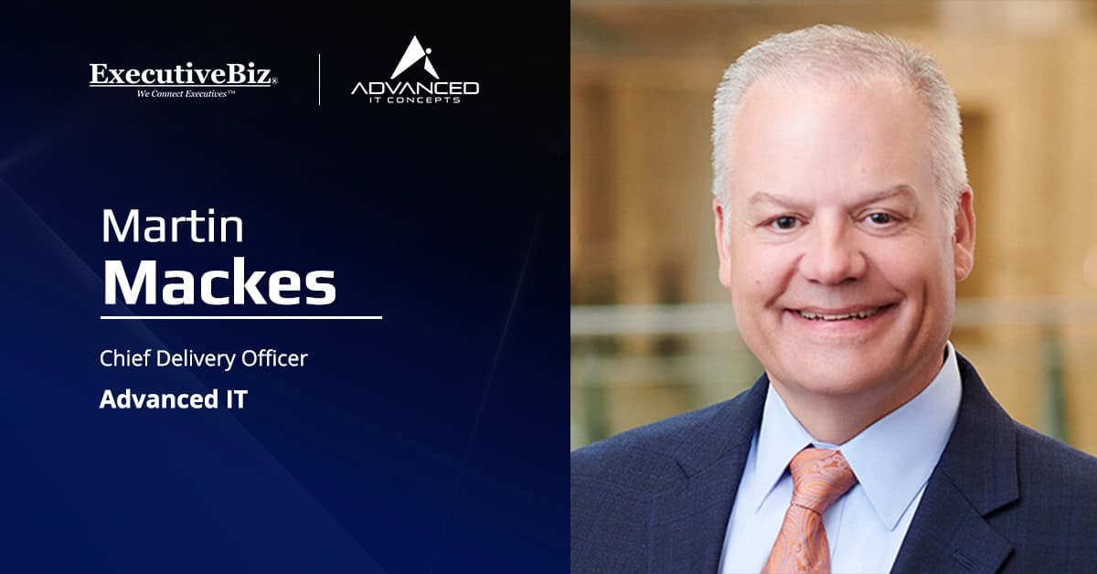 Martin Mackes, chief delivery officer at Advanced IT. Mackes joined Advanced IT from Jefferson Solutions Group