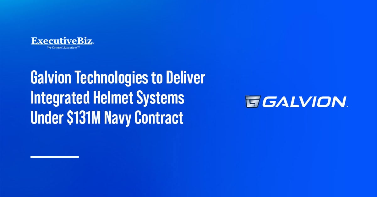 Galvion logo. The Navy will procure Integrated Helmet Systems from Galvion Technologies under a contract worth $131 million.