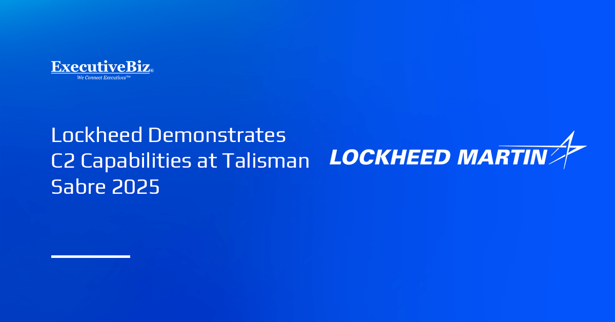 Lockheed Martin logo. Lockheed demonstrated its Next-Generation Fires Application at Talisman Sabre.