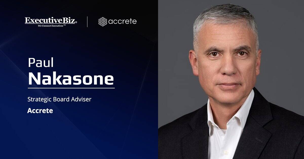 Accrete adviser Paul Nakasone. Former NSA Director Paul Nakasone has joined Accrete as strategic board adviser.