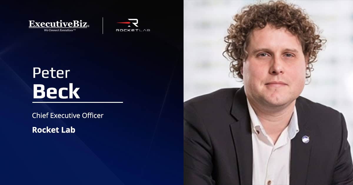 Peter Beck, CEO of Rocket Lab. Beck comments about Rocket Lab's new launch site in Virginia.