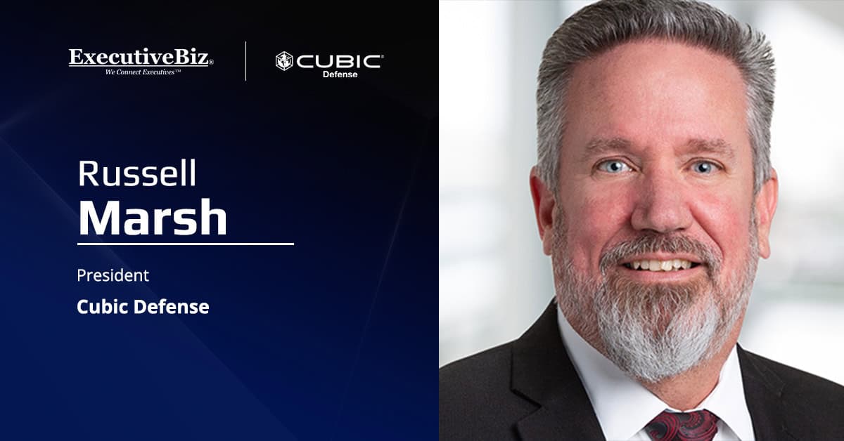 Cubic Defense President Russell Marsh. The company will deliver and support the P5CTS under an IDIQ Air Force contract.