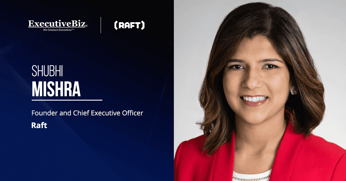 Raft CEO Shubhi Mishra. Raft and SAIC booked the TENCAP HOPE 2.0 contract from the U.S. Air Force.