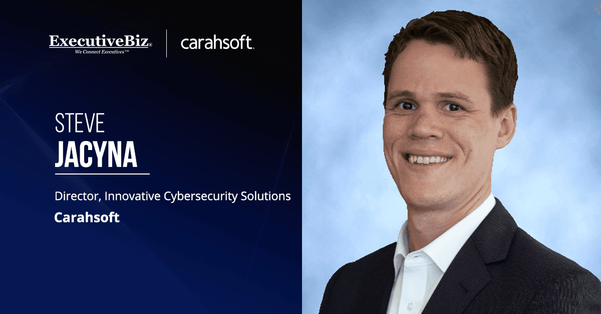 Carahsoft Director Steve Jacyna. ZTCA and Carahsoft partnered to bring the former's offerings to the public sector.