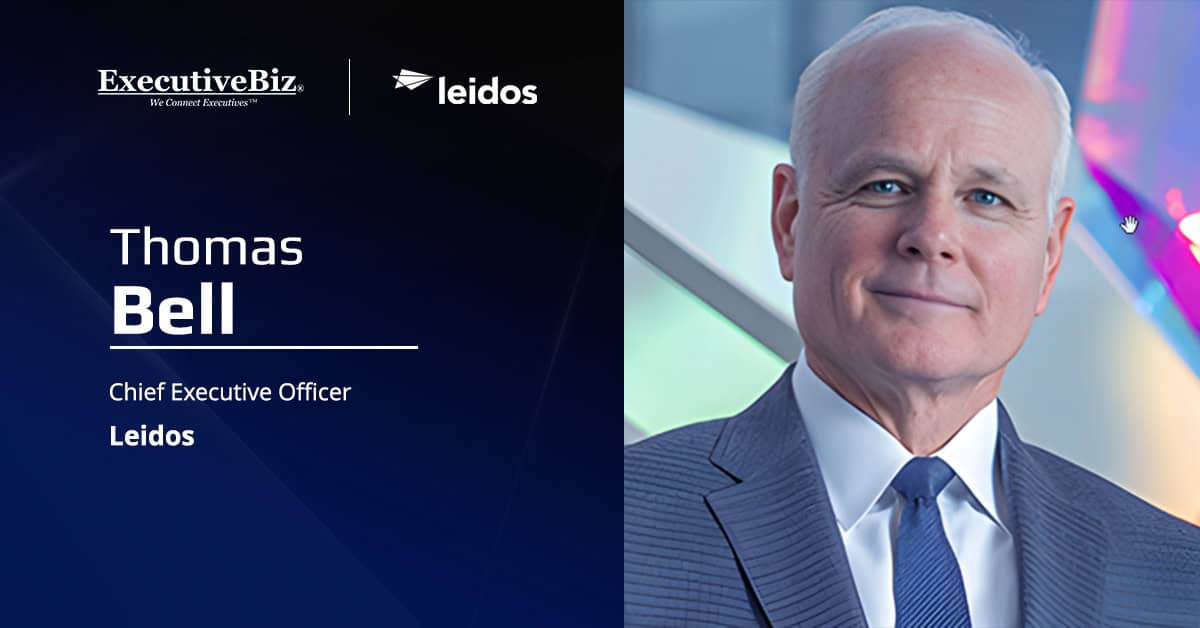 Leidos CEO Thomas Bell. Leidos signaled its intention to expand its role in the maritime autonomy industry.