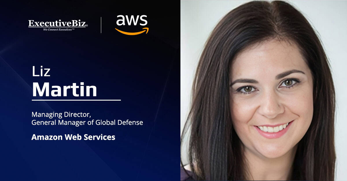 Liz Martin, managing director and GM for global defense at AWS. Martin has been at the company for nearly nine years