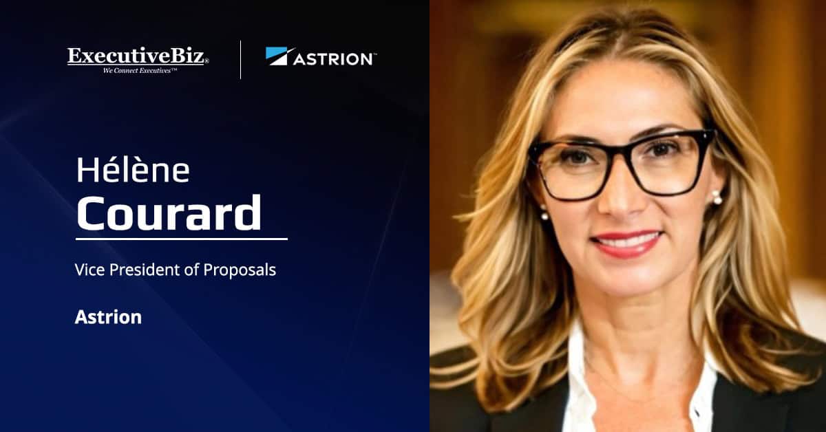 Hélène Courard. Astrion named Hélène Courard as vice president of proposals.