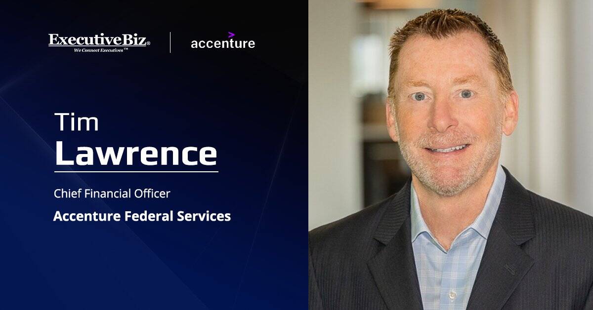 Tim Lawrence. The former Booz Allen executive has joined Accenture Federal Services as CFO.