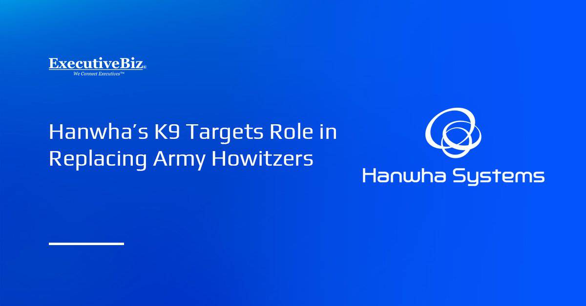 Hanwha Defense USA logo. Hanwha is expanding in the U.S. defense market with the K9 howitzer and ammunition plant plans.