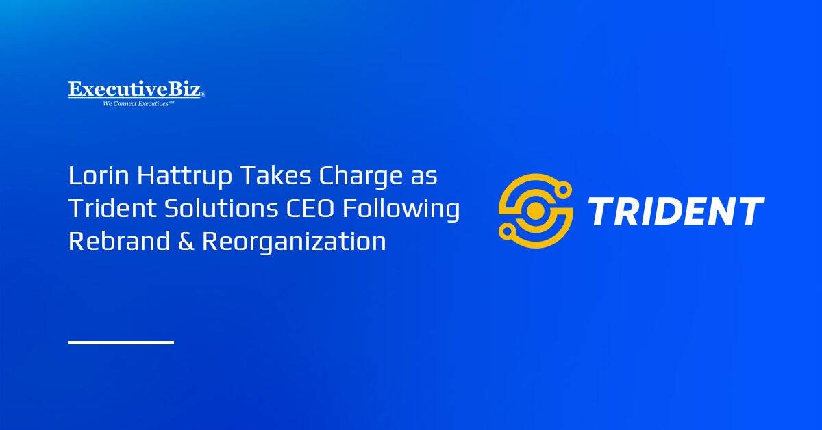 Trident Solutions logo. The new Trident Solutions brand focuses on expanding its space and defense capabilities.