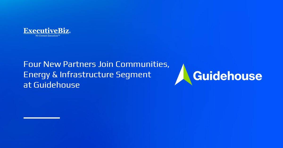 Guidehose logo. Jon Burchard, Ray Hawat, Phil Nordgren and Jason Reilly have been added to the CE&I segment at Guidehouse.