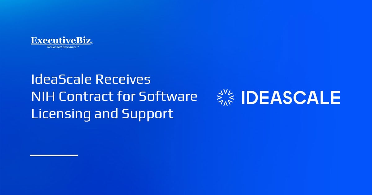 IdeaScale logo. IdeaScale secured a six-year, $4 million contract from NIH.