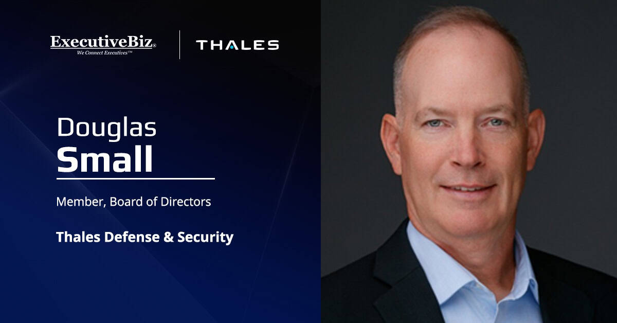 Thales Board Member Douglas Small. Douglas Small has been selected as a member of the board of directors at Thales.