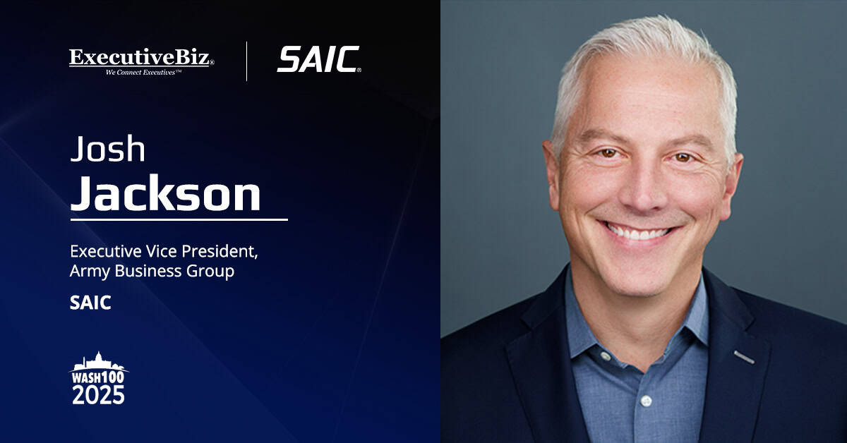 Josh Jackson. The SAIC EVP describes how the company is working to meet warfighters' agile needs in an interview.