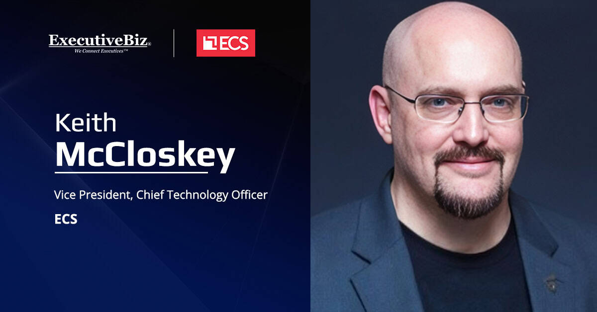 Keith McCloskey, VP and CTO at ECS. McCloskey and other ECS officials published a new cybersecurity report
