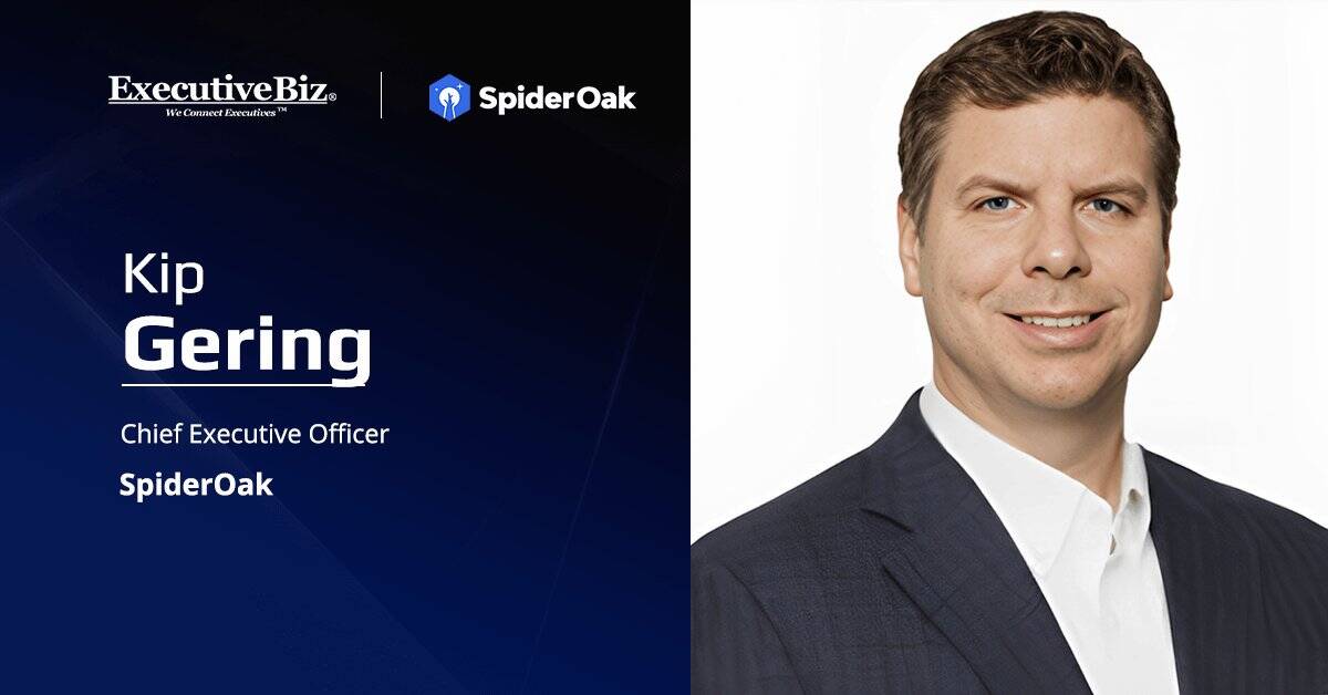SpiderOak's Kip Gering. SpiderOak has received an SDA contract for a high-assurance encryptor with zero trust capabilities.