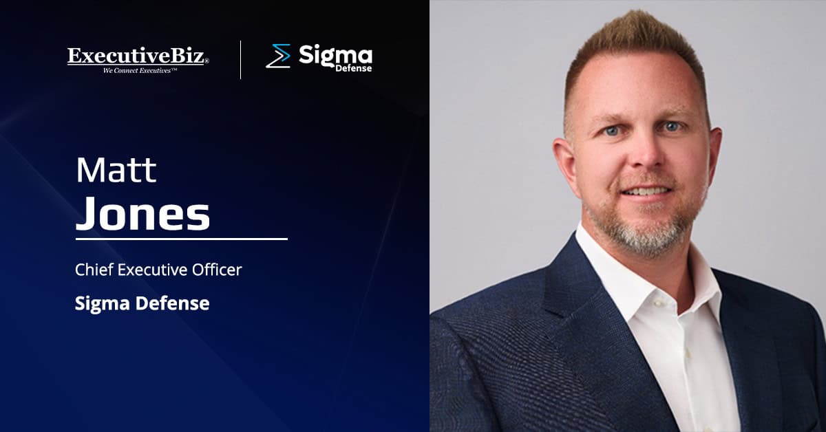 Sigma Defense Matt Jones. Jones wrote an article that lays down steps DOD can take to support smaller defense companies