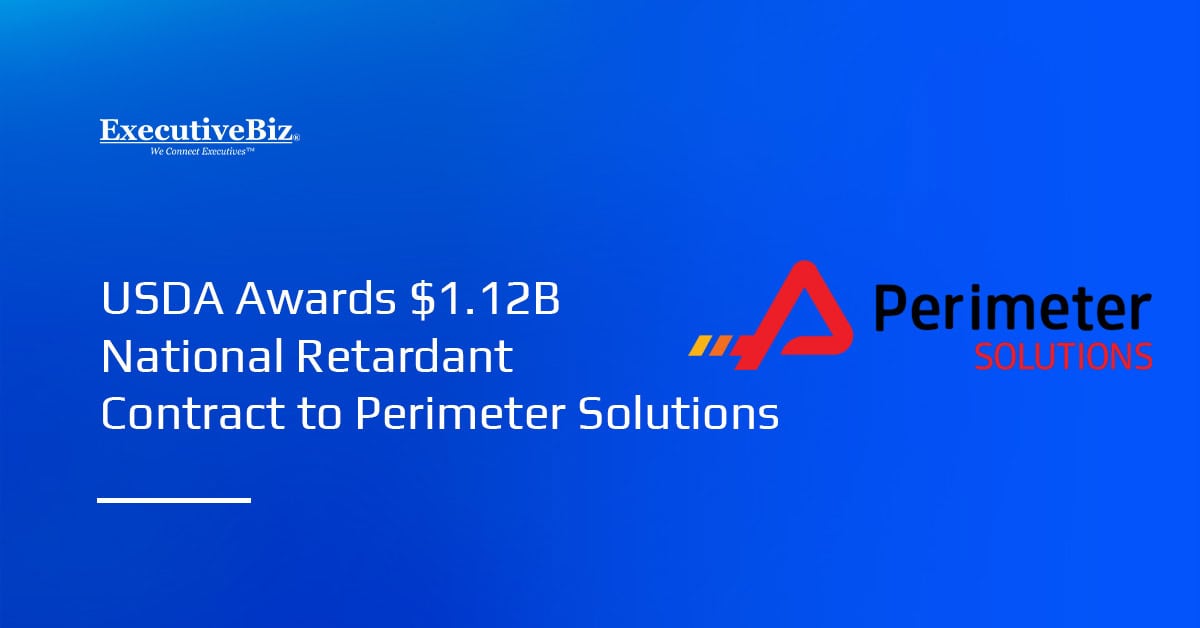 Perimeter Solutions logo. The USDA awarded a $1.12 billion contract to Pereimeter Solutions to provide fire retardant.