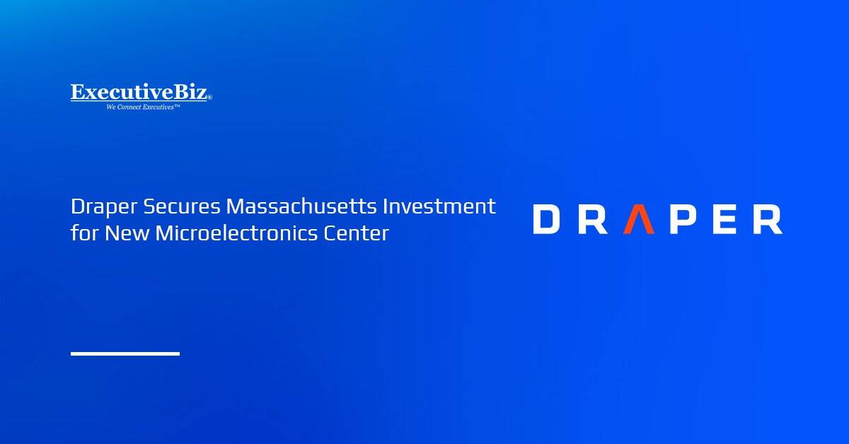 Draper Secures Massachusetts Investment for New Microelectronics Center Draper logo. Draper secures $25 million from Massachusetts to build its  microelectronics center.