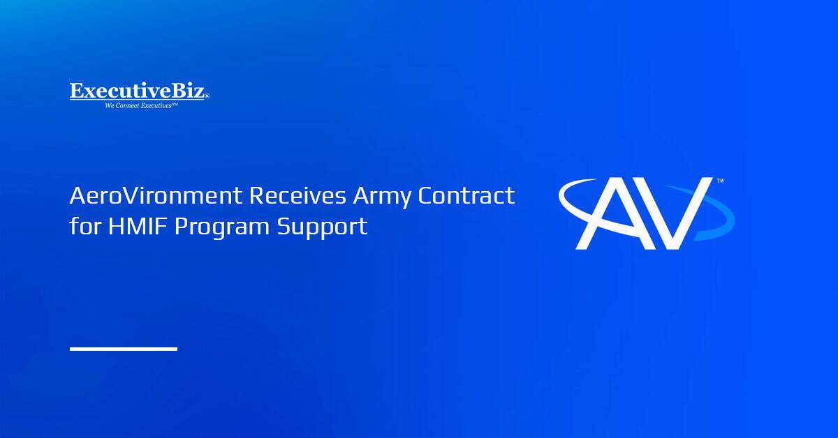 AV logo. AV has secured a contract to provide its Kinesis software for the Army HMIF program.