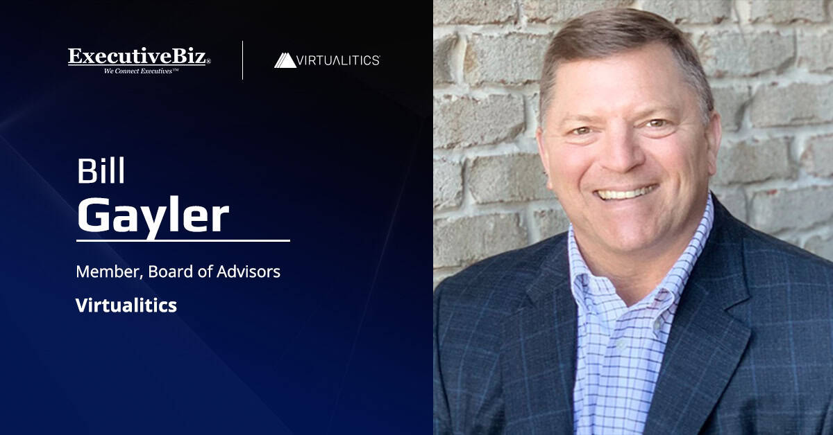 Bill Gayler headshot. US Army veteran's appointment as Virtualitics advisory board member